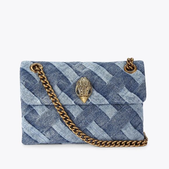 Kurt Geiger London Kensington Mini Denim Crossbody Bag - Picture 1 of 9